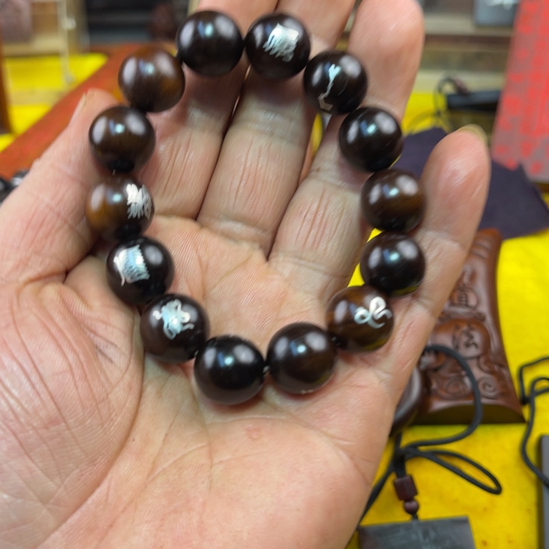 枣木雷击枣木雕刻珠子