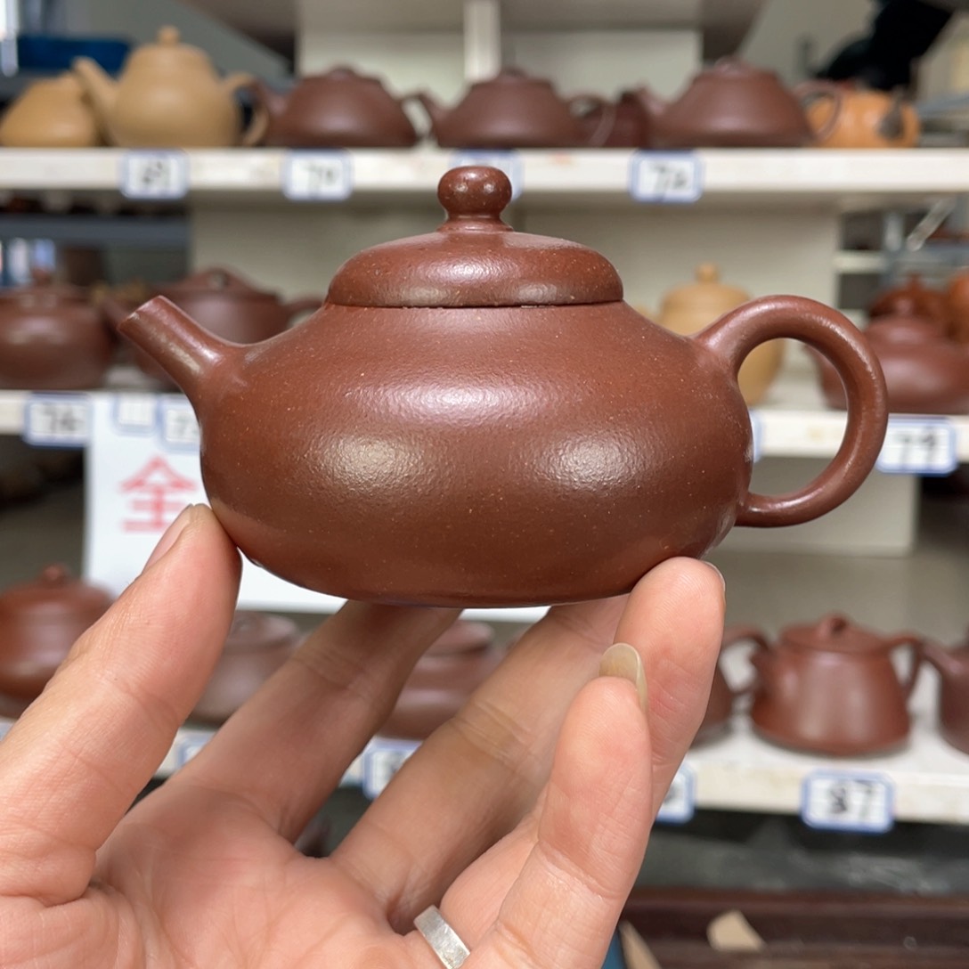 紫砂茶壶紫泥全手工140毫升