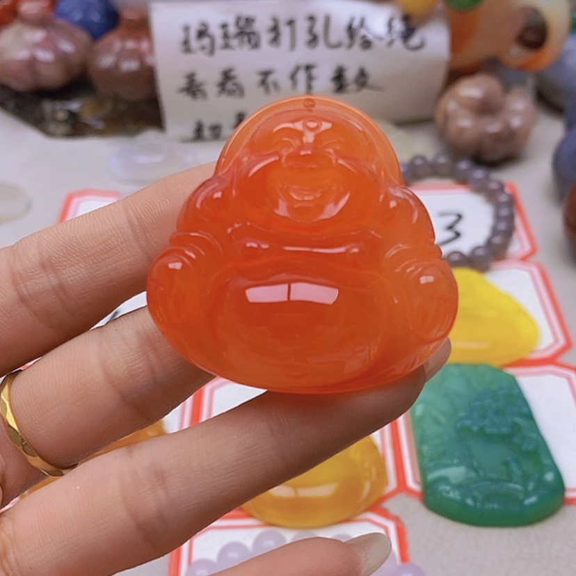 【闪购商品】未镶嵌玛瑙/玉髓珠宝半成品清**心