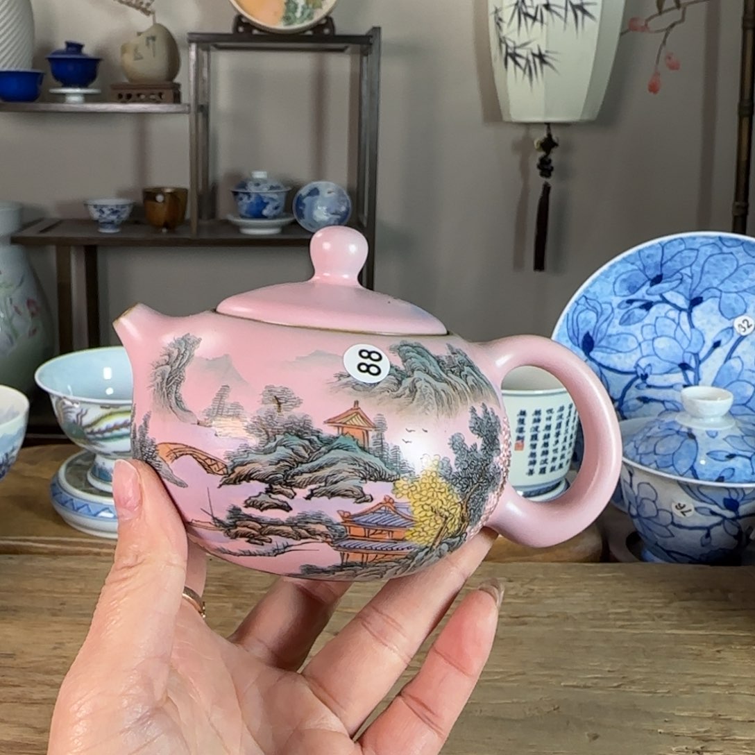 杯景德镇陶瓷柴烧多人