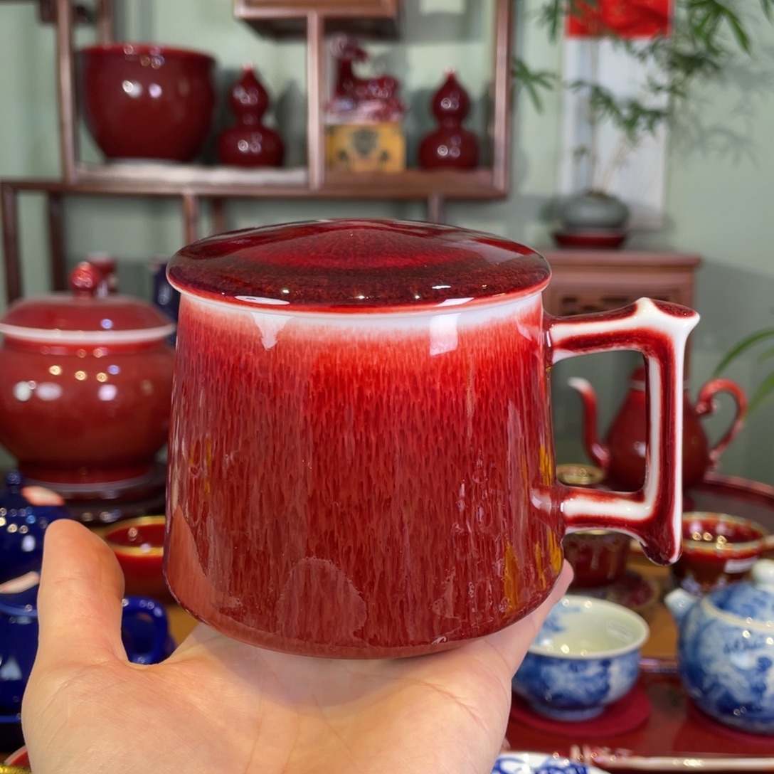 清欢雅玩原矿郎红福利马克杯