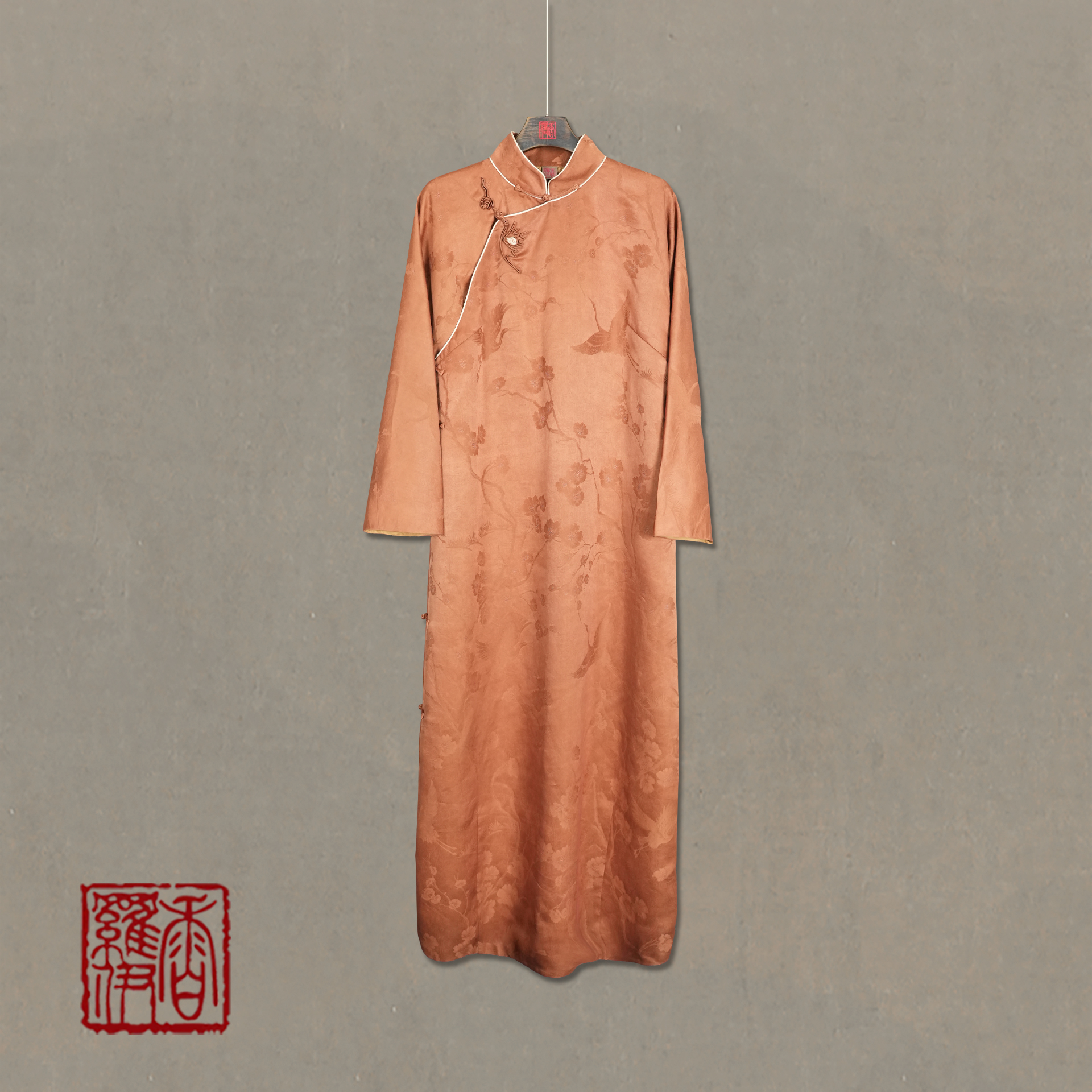 【秋棠引】传统中式汉服提花上衣