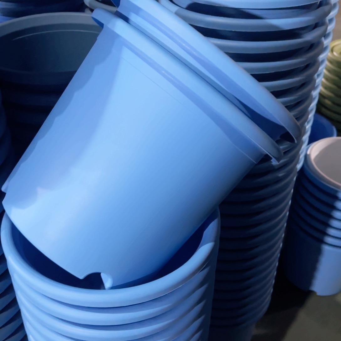 树脂四季盆6#无拖海蓝色7