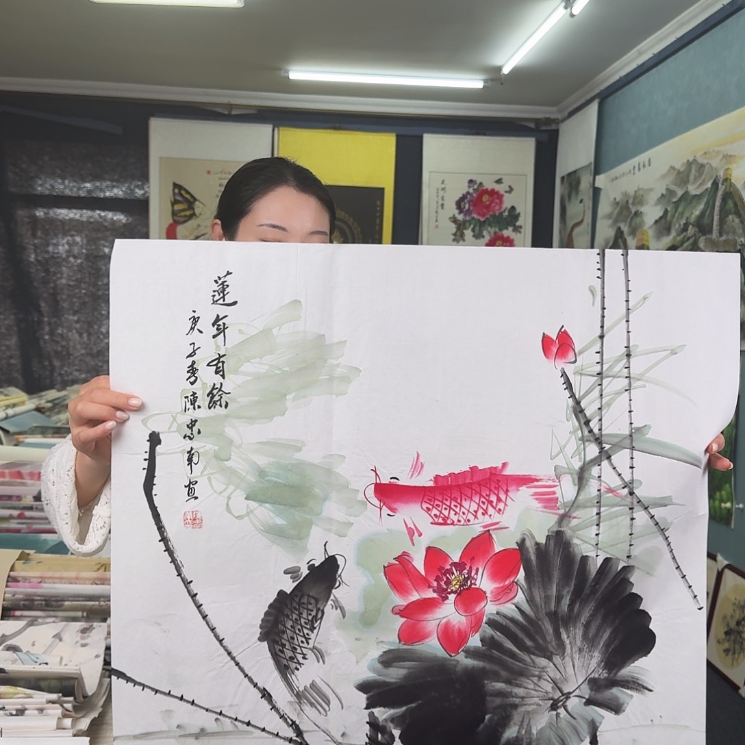 纯手绘国画作品作品