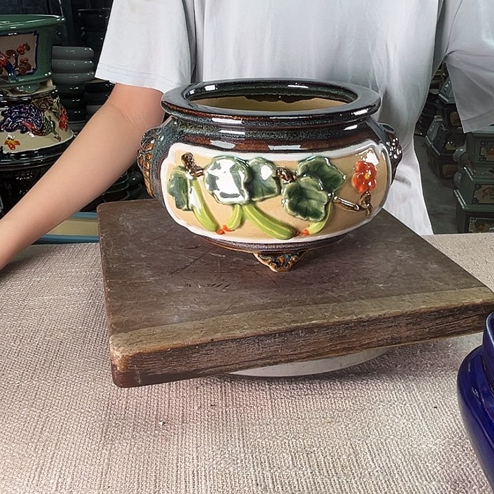 泳坤堂石湾盆陶瓷