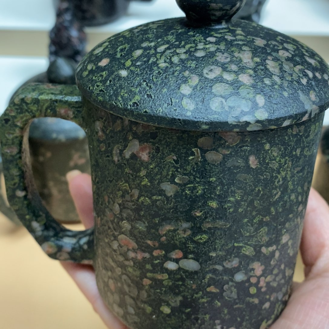 荒***生玉福茶具安山玉瓷