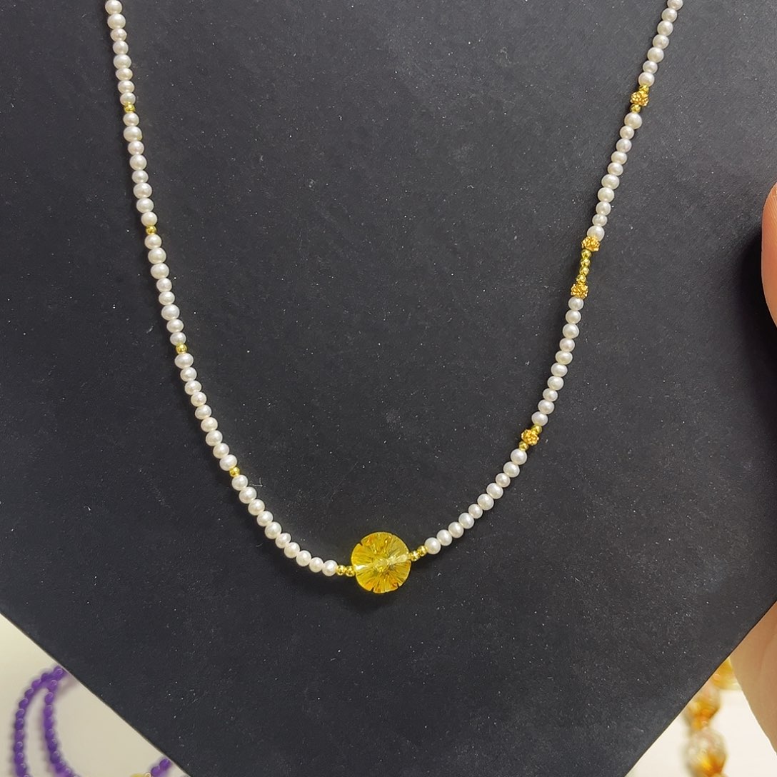 颈饰合金淡水珍珠淡水珍珠项链