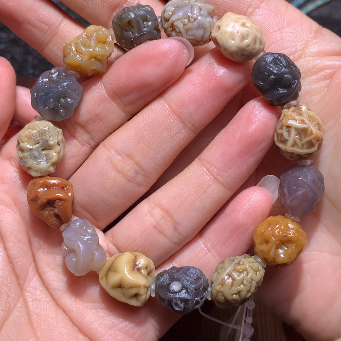 未镶嵌玛瑙/玉髓珠宝半成品