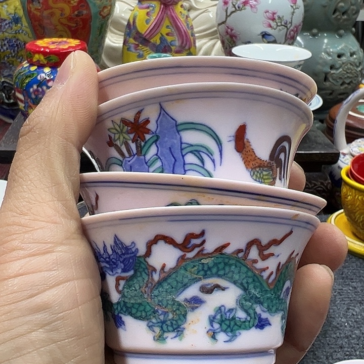 嗡***吽瓷片摆件设计和设计工作