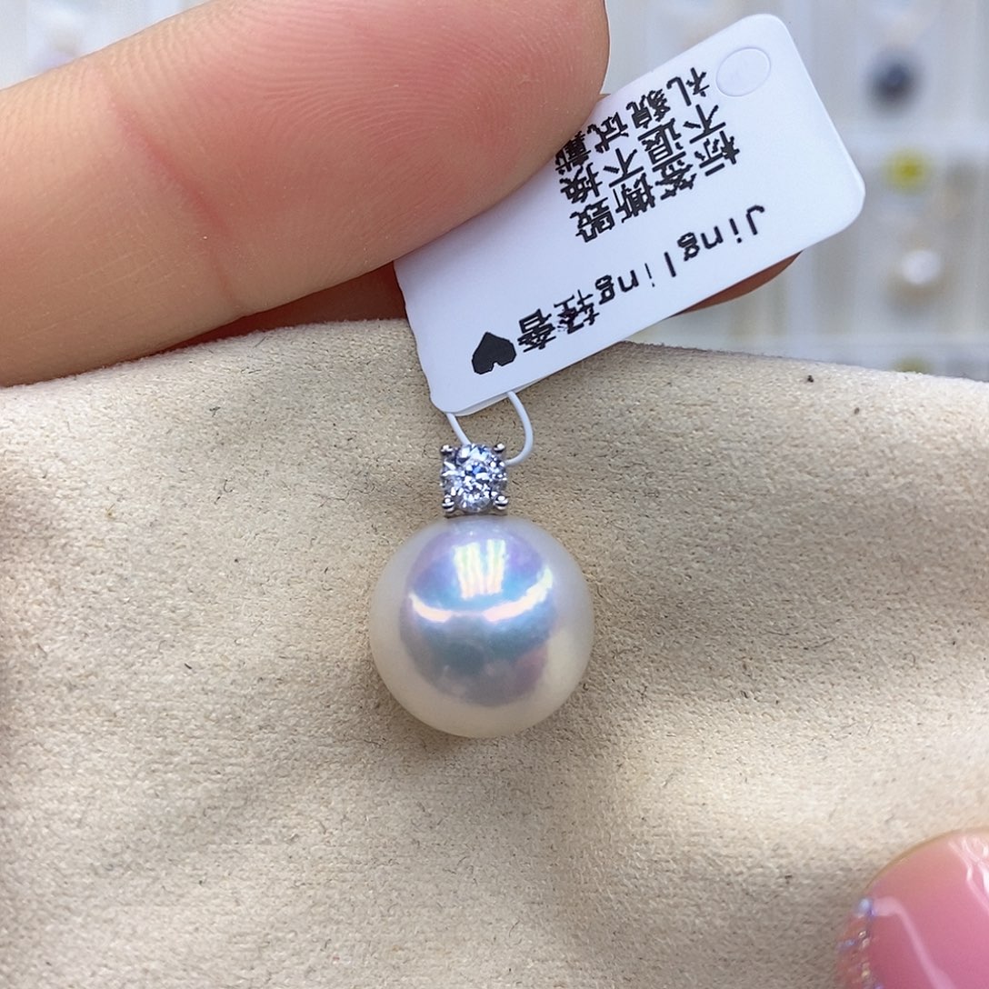 吊坠(赠链)淡水珍珠银S925镶嵌