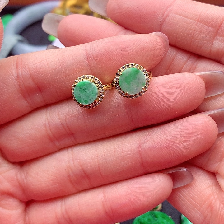 翡翠颈饰银S925镶嵌翡翠