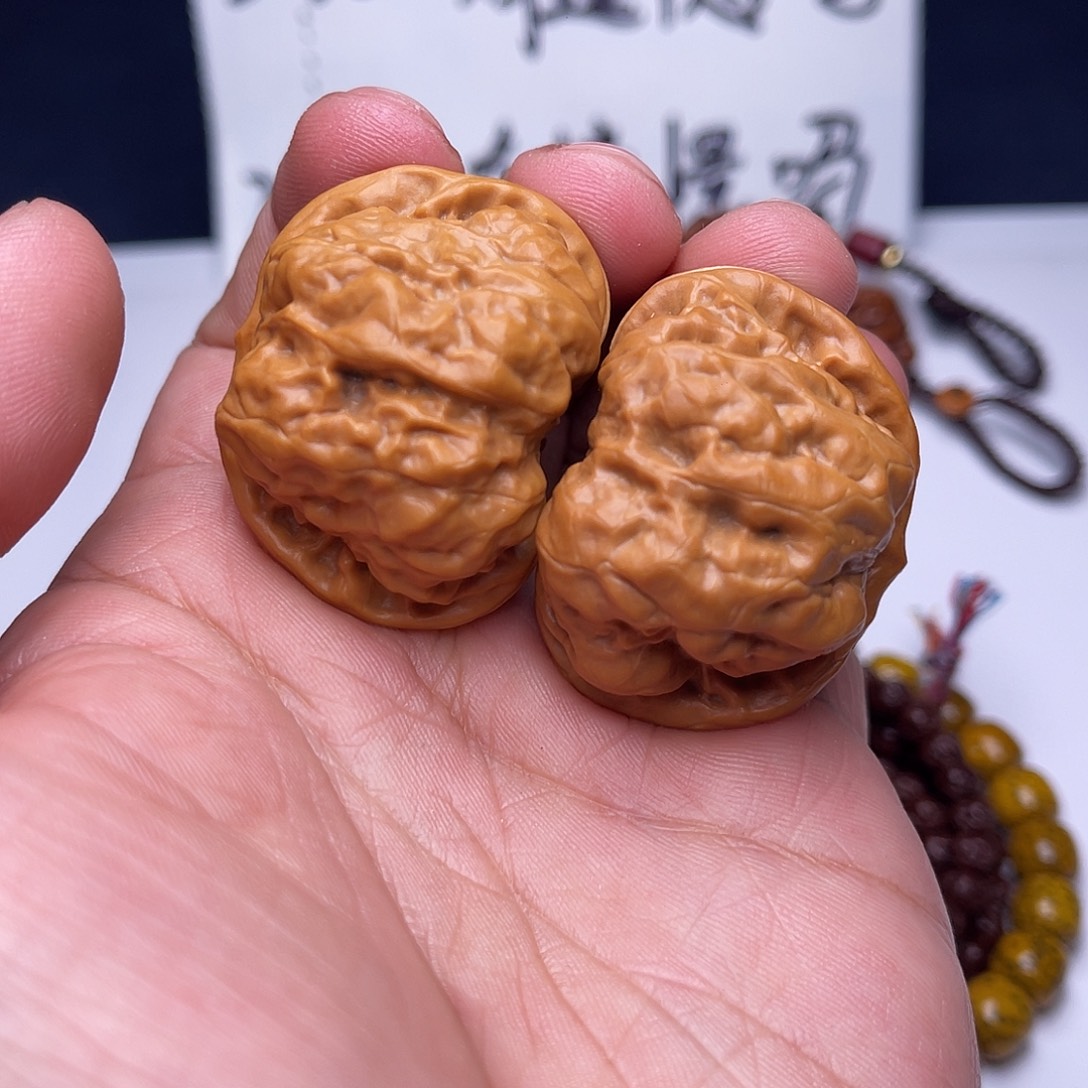 文玩核桃把件38蛙饼