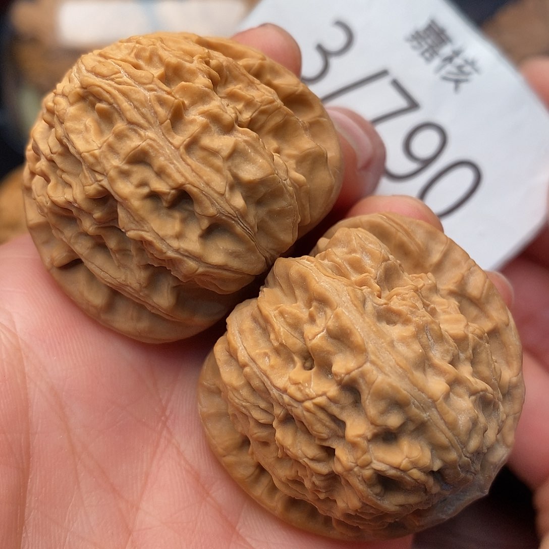 文玩核桃把件38白狮子