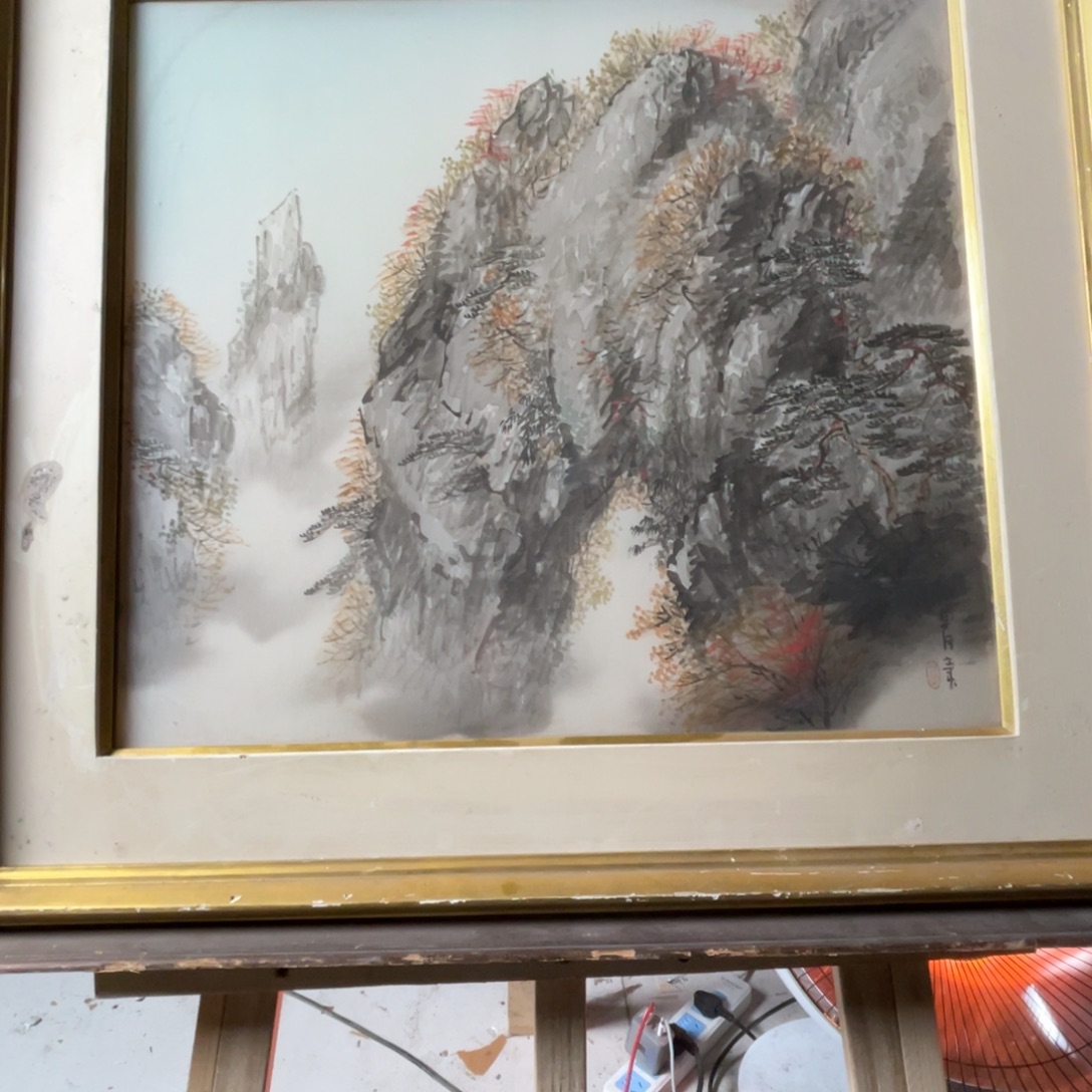 中古框画有些瑕疵看好下单不退不换