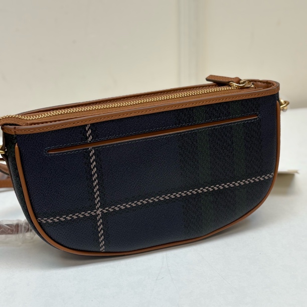 56922 韩版滨家，英伦格子单肩手拿多功能包，14x26cm