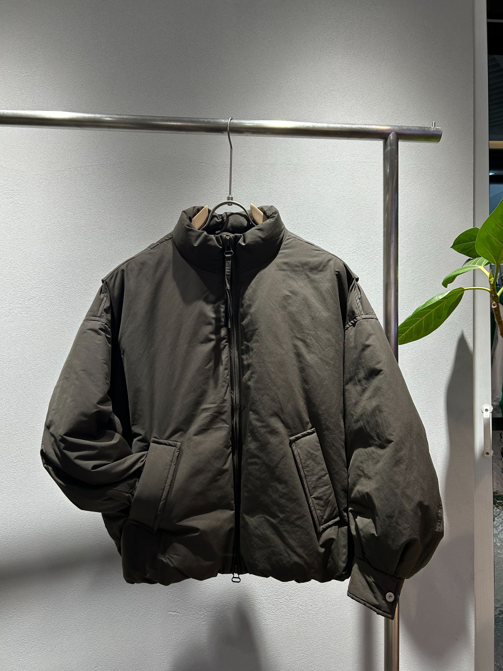 冬  纯色拼接立领休闲百搭简约夹克外套