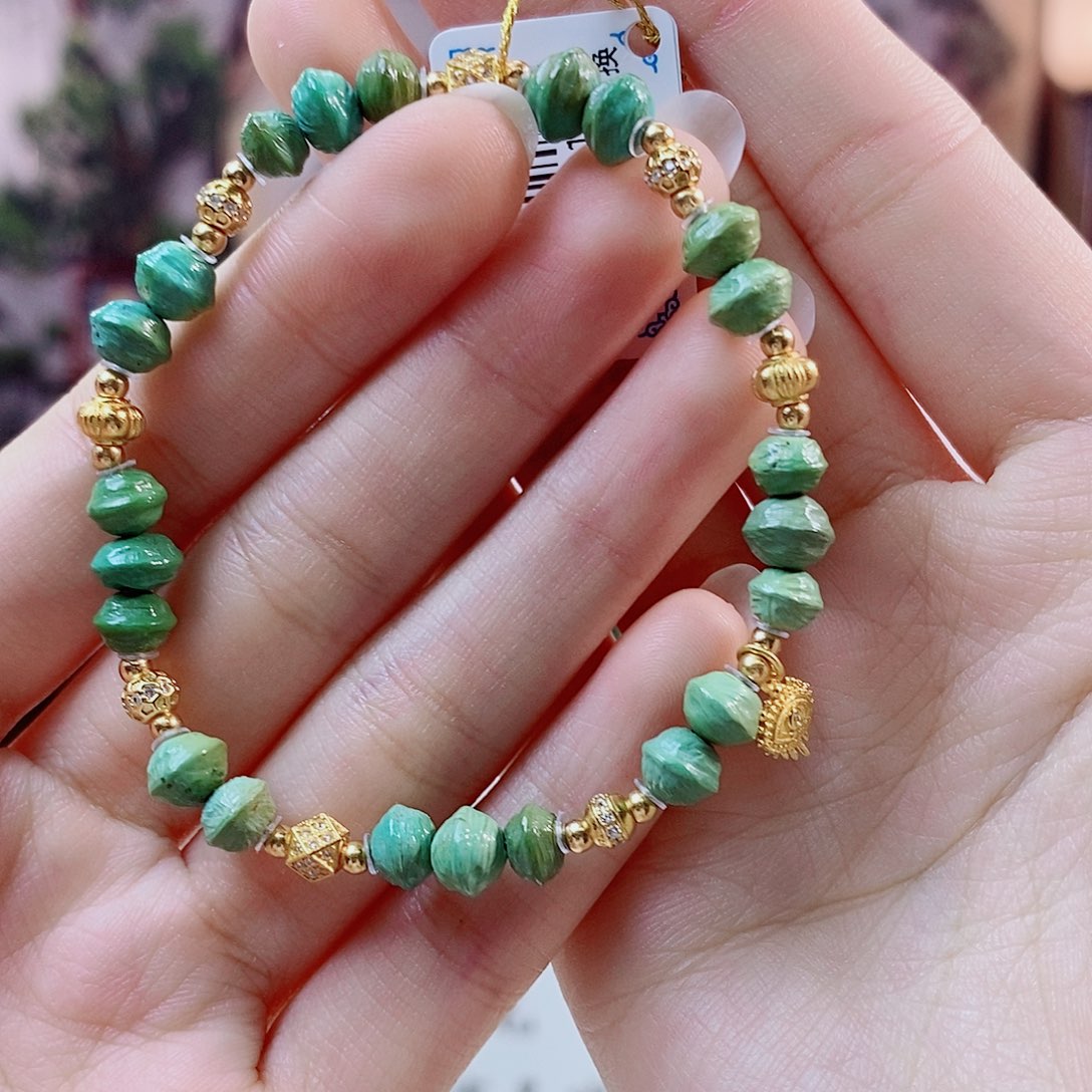 银S925镀金镶嵌绿松石珠宝奇石