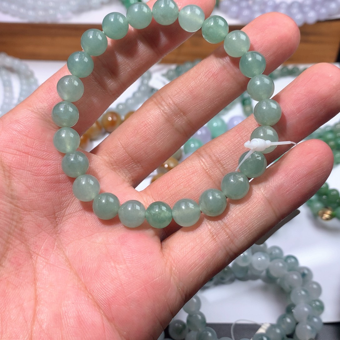 未镶嵌手链翡翠手串卡8.5