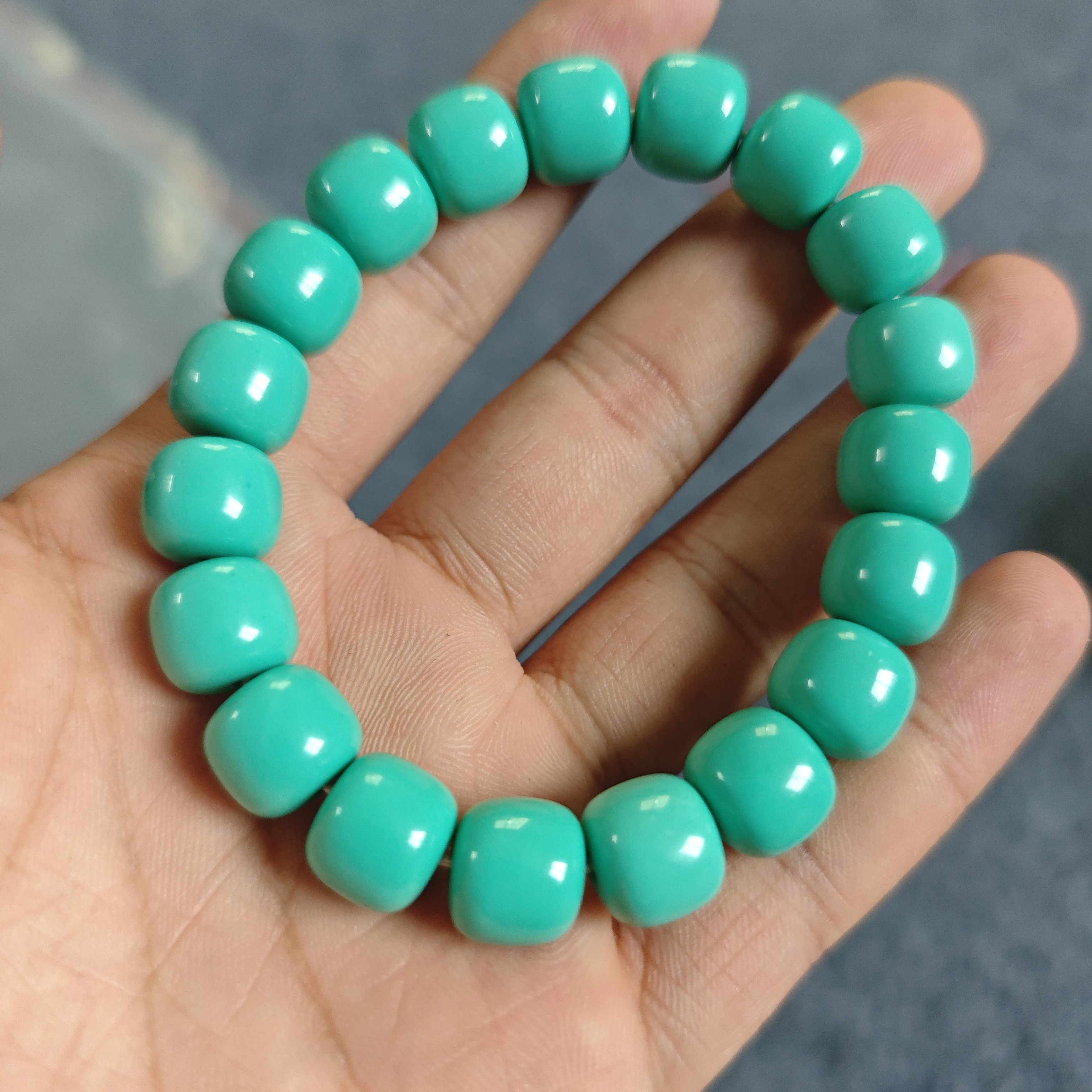 A52 瓷绿 12mm老型手串