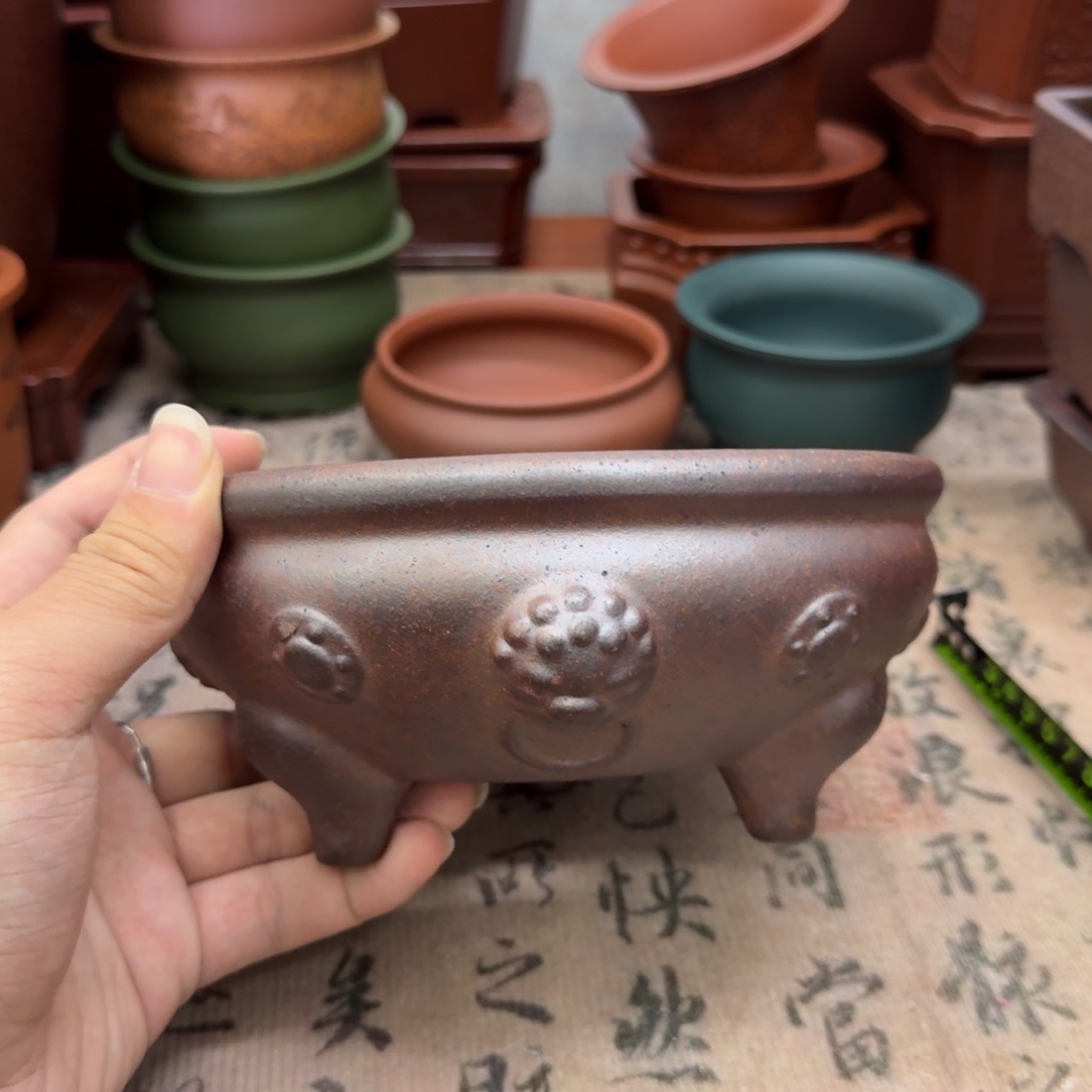 紫砂花盆宜兴紫砂正品14.5x5