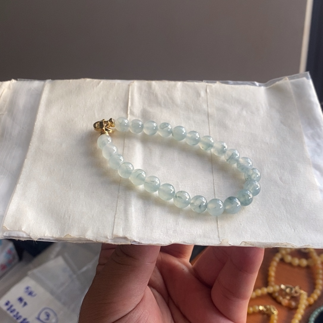 定制翡翠未镶嵌6 缅甸翡翠A货卡7.7