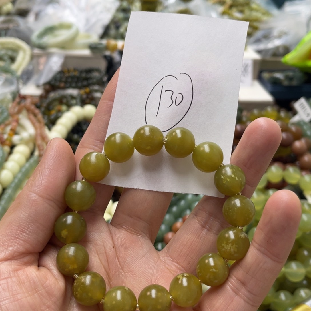 蛇纹石玉手链未镶嵌