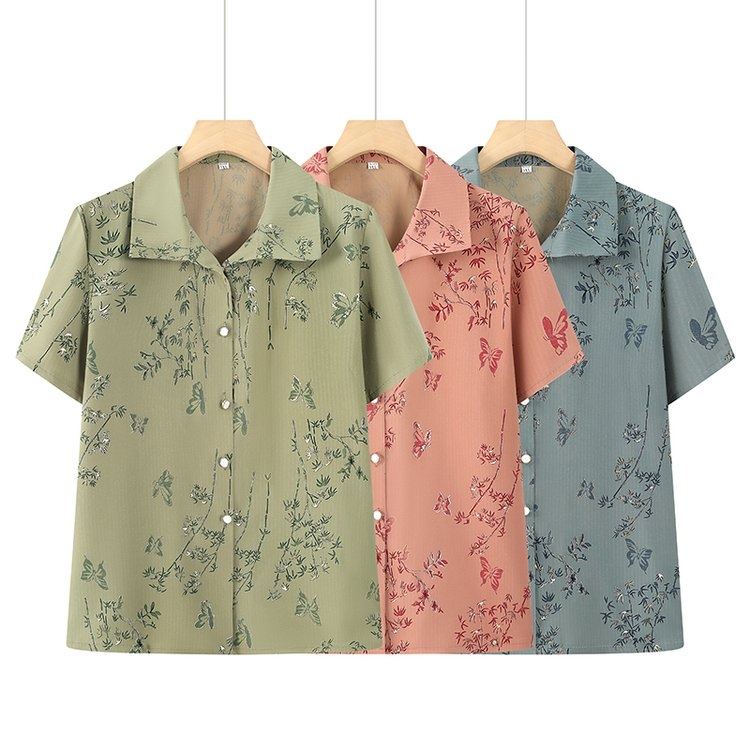 【951--1000】老太太妈妈装上衣衬衣洋气中老年女装奶奶夏天衬衫