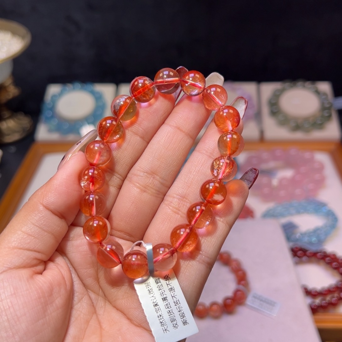 水晶手串未镶嵌吉****殿堂级的纸糖胶花10.2m m