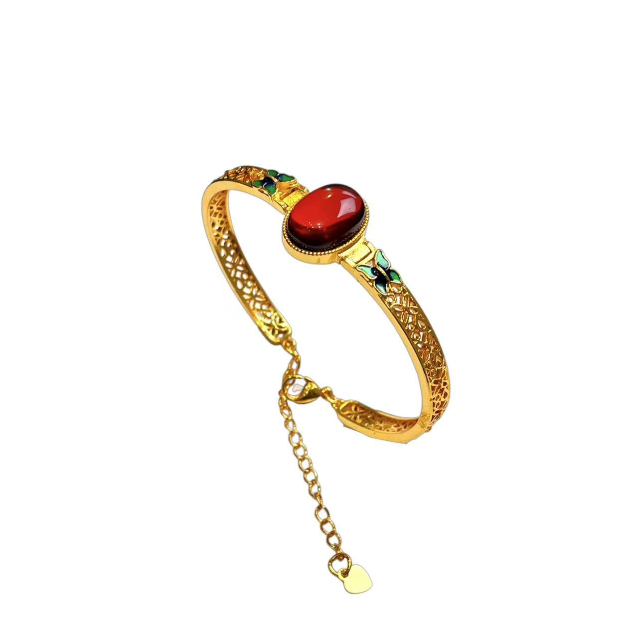 血珀蛋面手镯 C07-84