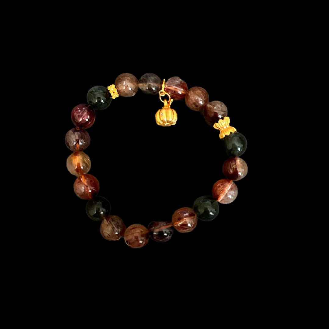 A0271《聚鑫中古》发晶手串（多样性，发一）