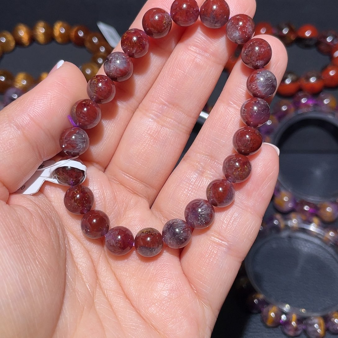 水晶极光手链A8.5未镶嵌顺***?