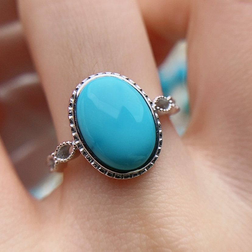 【闪购商品】绿松石原矿绿松石银S925镶嵌