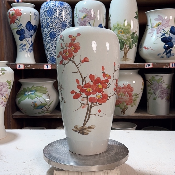 瓶大萝卜梅花新款陶瓷陶瓷