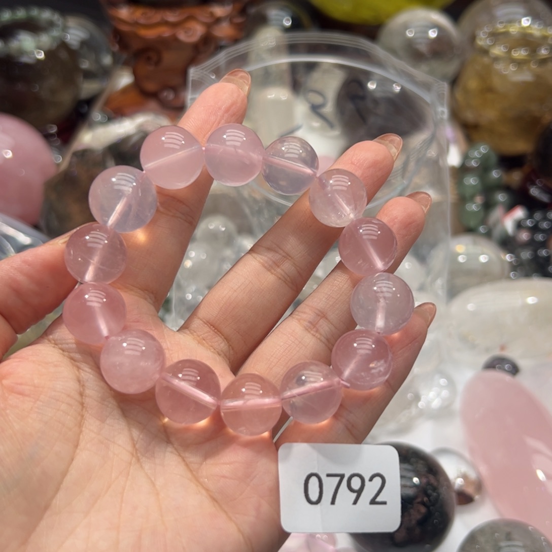 一***桐未镶嵌吊坠(不含链)水晶粉水晶