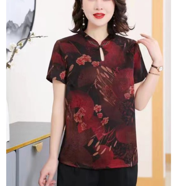 7-224-33新款显瘦印花小衫