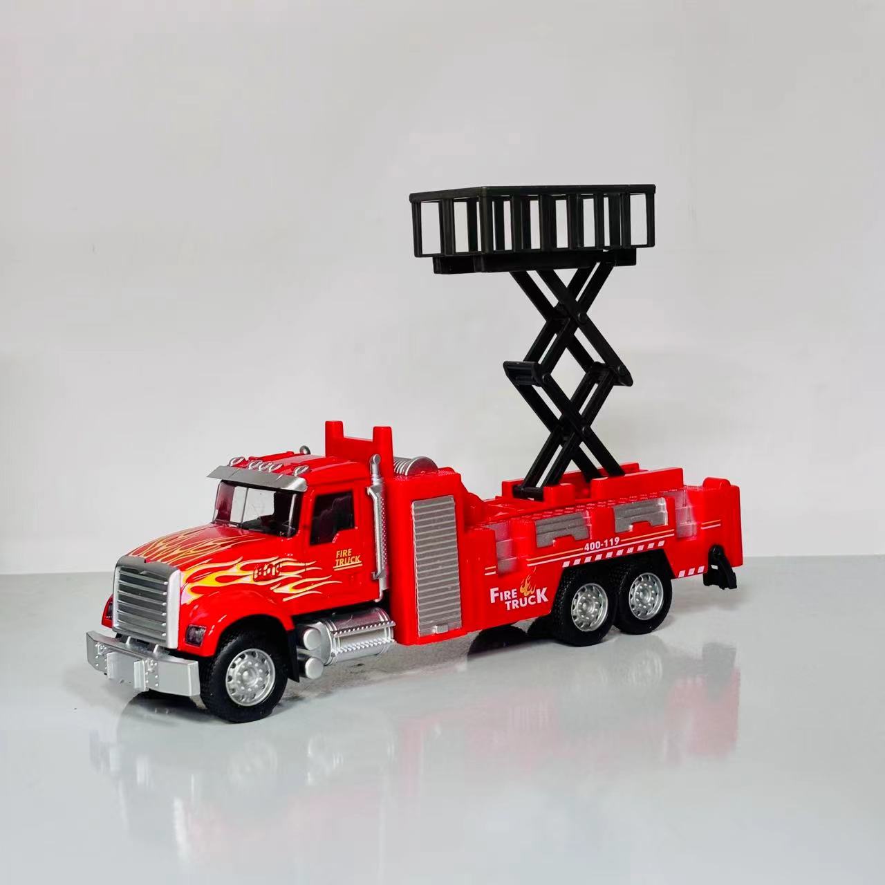 合金消防救援云梯升降车 带回力
