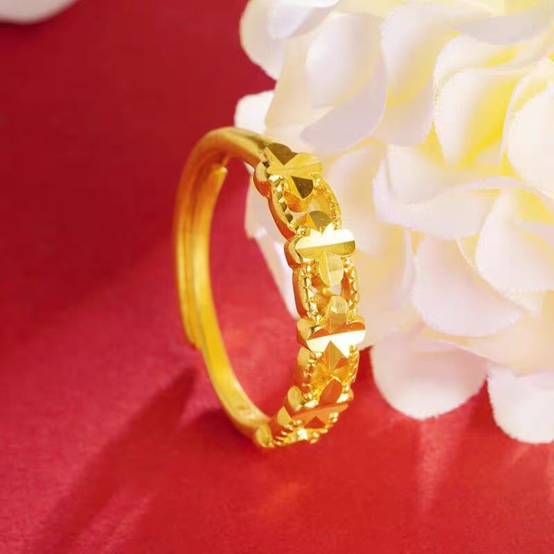 【顺丰配送 次日达】精美幸运四叶草戒指 2.5g 百搭时尚2025年流行 饰品铜合金戒指流行精工饰品铜合金M3