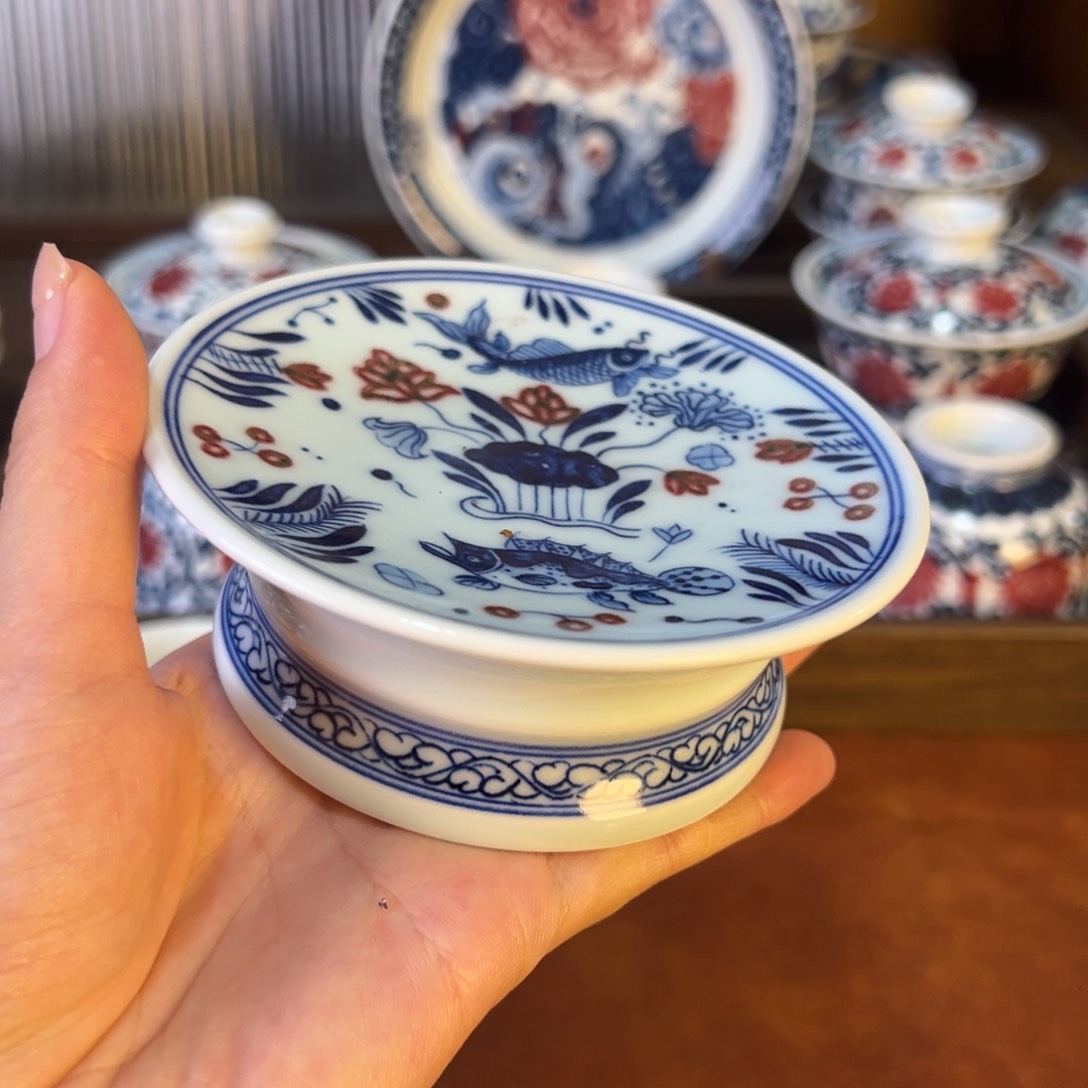 摆件景德镇陶瓷茶器百宝箱