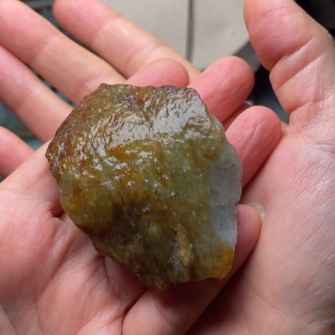 翡翠颈饰未镶嵌毛*天然