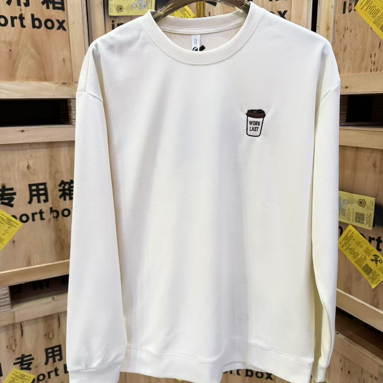 9913-春秋百搭情侣款休闲宽松长袖韩版卫衣-G