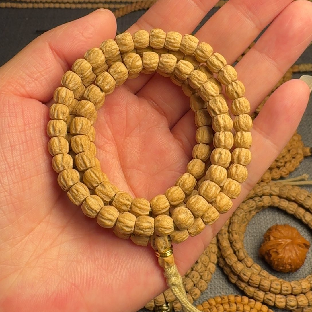 柏香籽/百香籽吊坠热振高油密方块108长串6mm