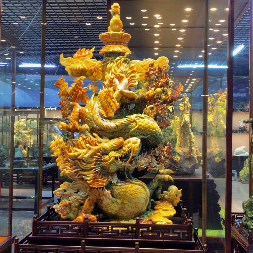 【闪购商品】未镶嵌蛇纹石玉摆件覆膜