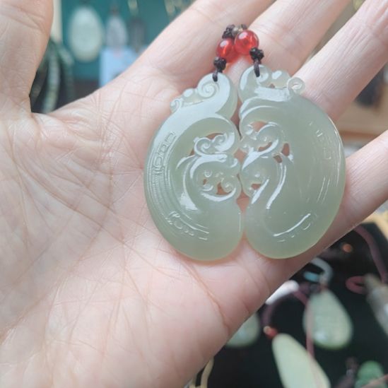 和田玉未镶嵌挂件