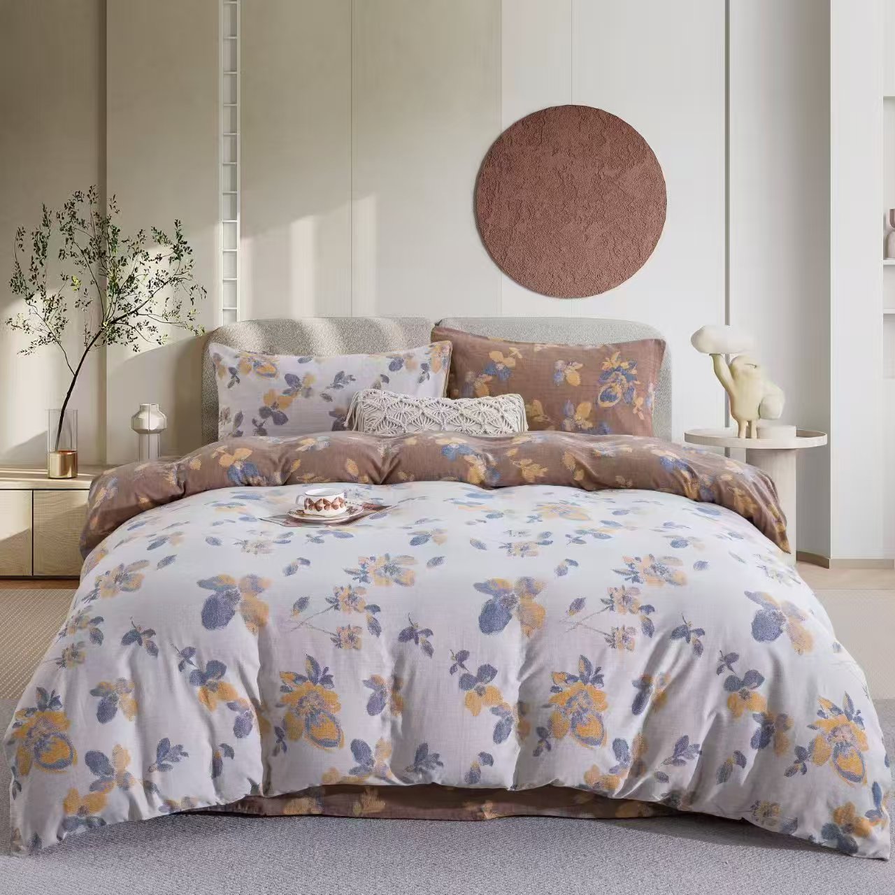 【油墨画】2*2.3m雨露汉麻被套柔软亲肤被罩