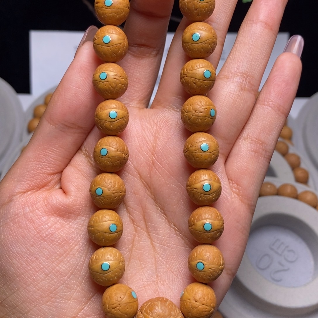 凤眼菩提吊坠手串