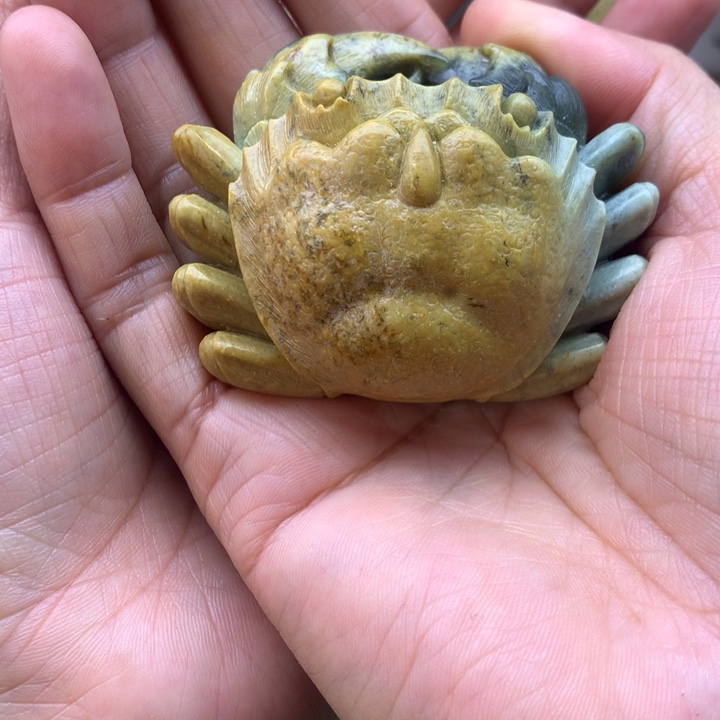 【闪购商品】岫岩河磨玉（透闪石质玉）手把未镶嵌冰*