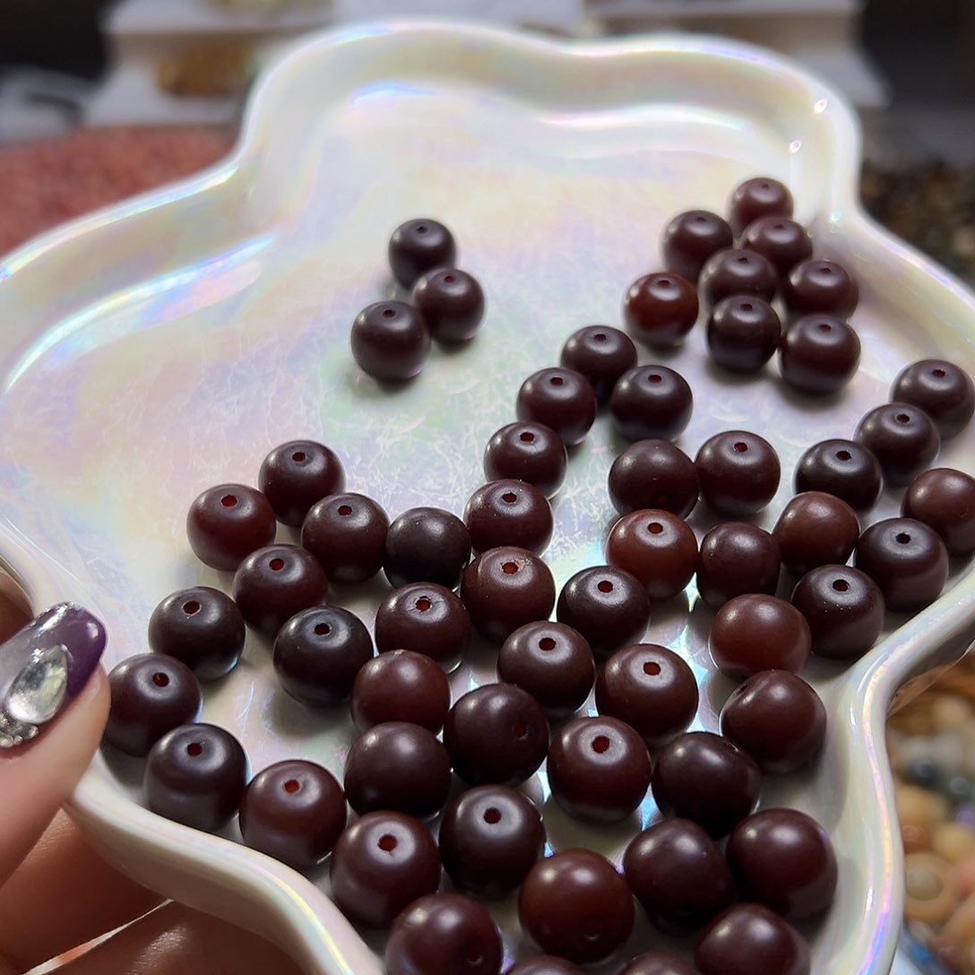 白玉菩提吊坠110颗卡11老行桶