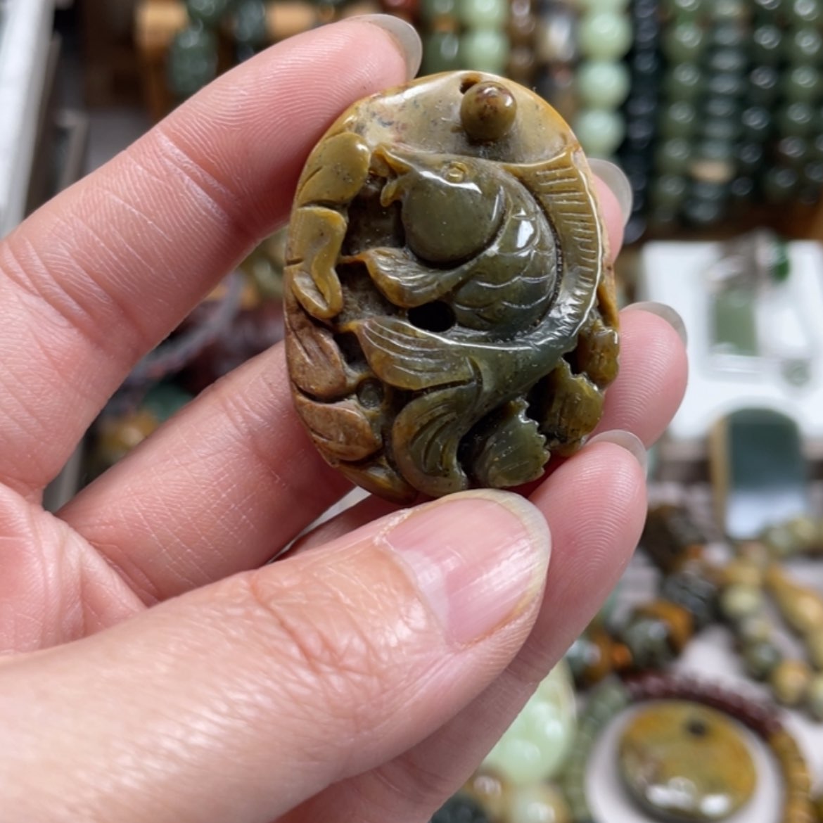 【闪购商品】岫岩河磨玉（透闪石质玉）挂件未镶嵌