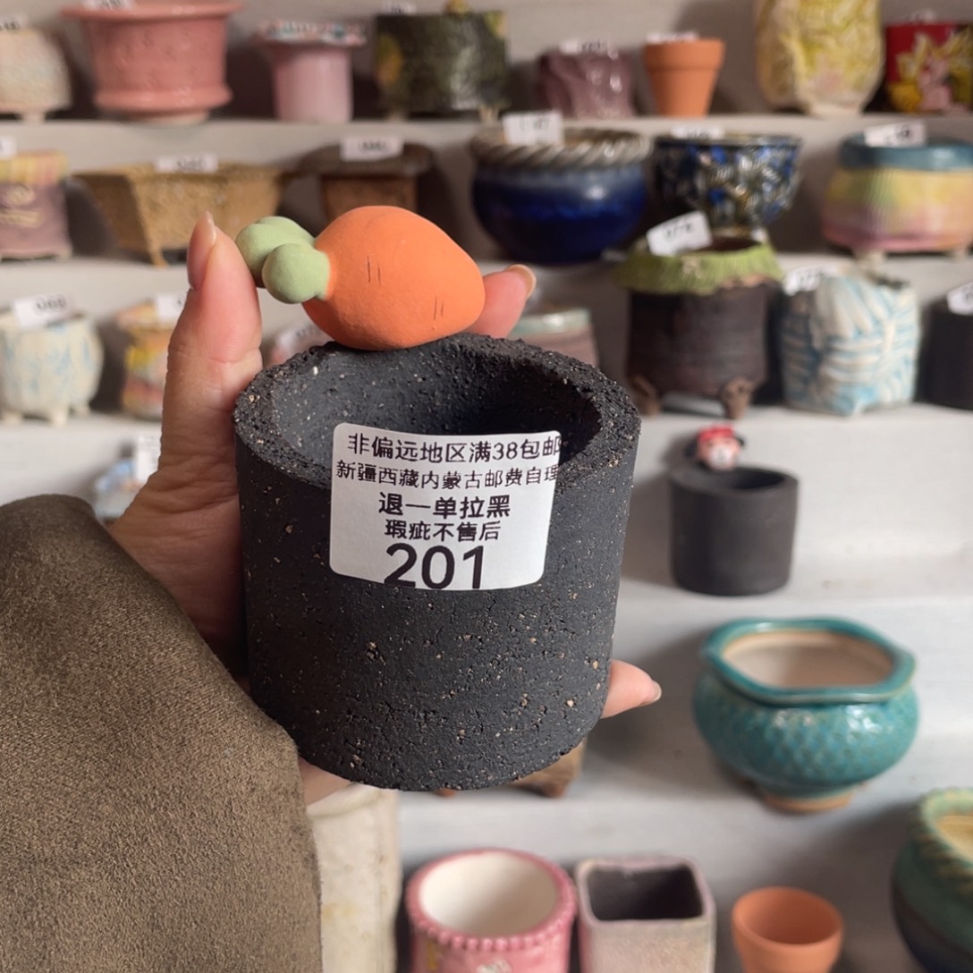 微瑕陶艺多肉花盆201