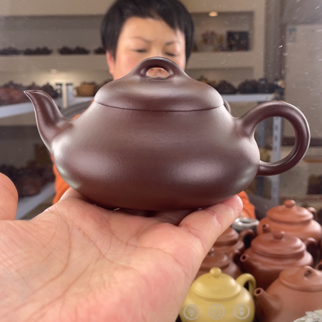 紫砂茶壶四号井底槽清汉棠瓢260cc